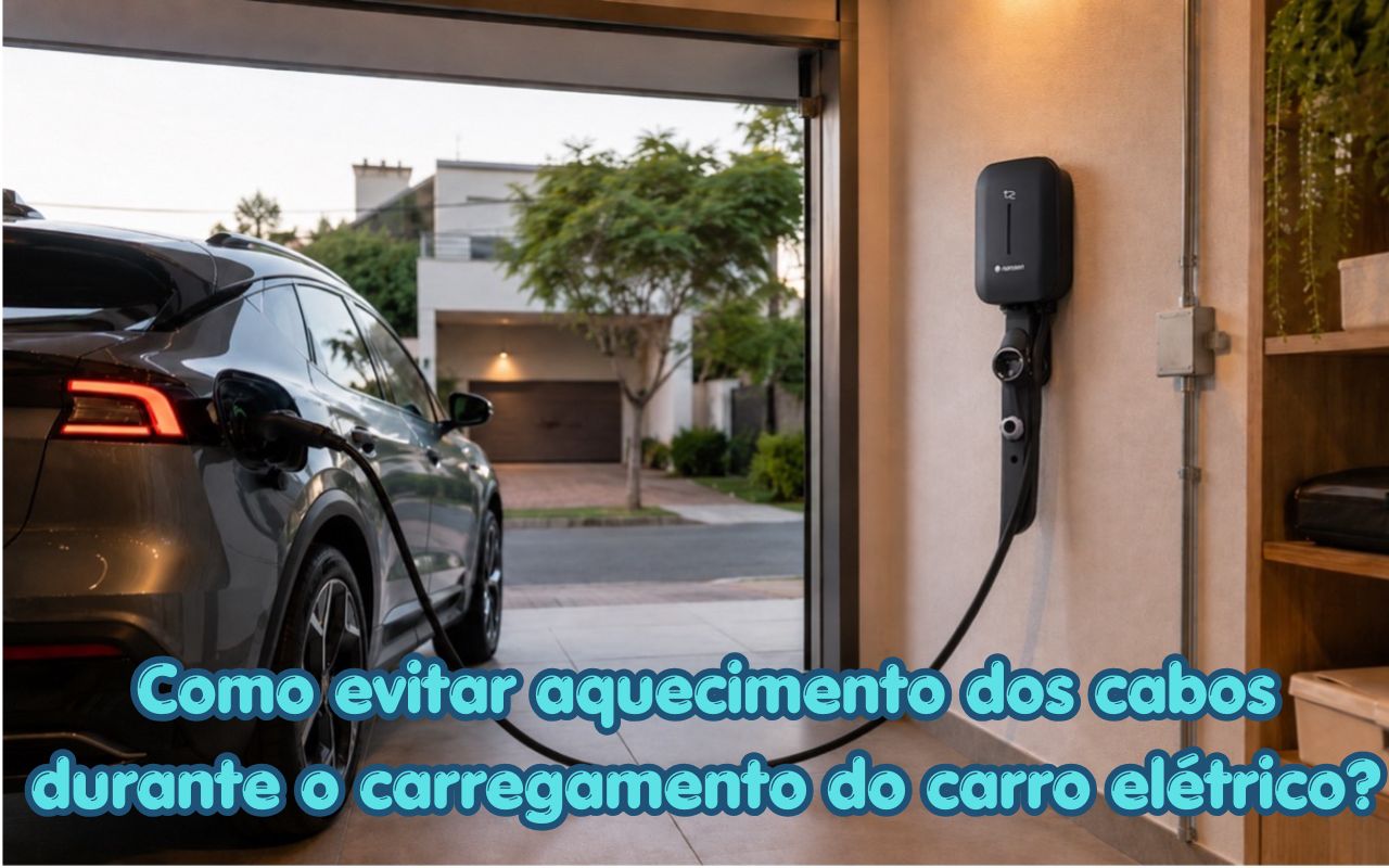Como evitar aquecimento dos cabos durante o carregamento do carro elétrico?
