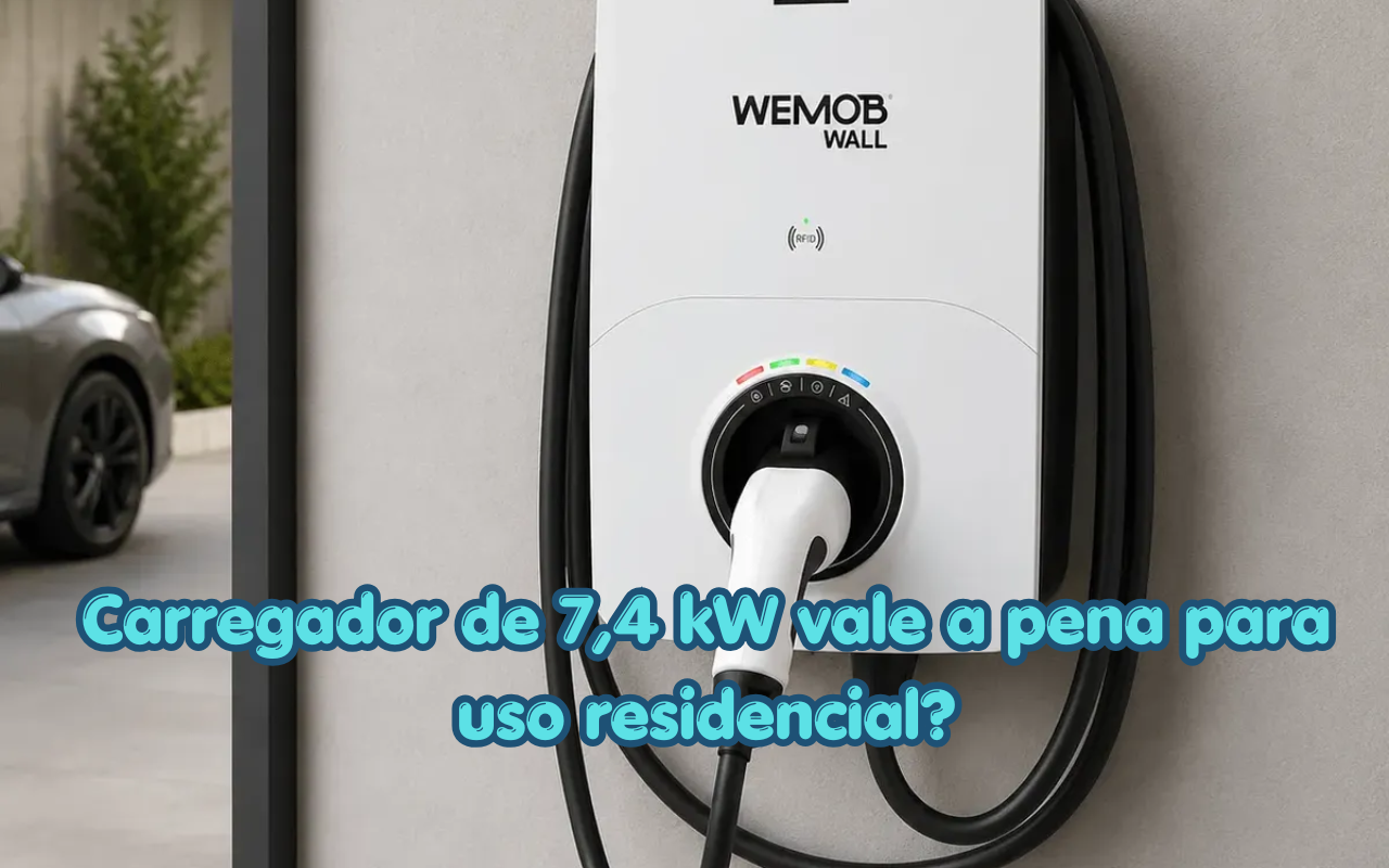 Carregador de 7,4 kW vale a pena para uso residencial