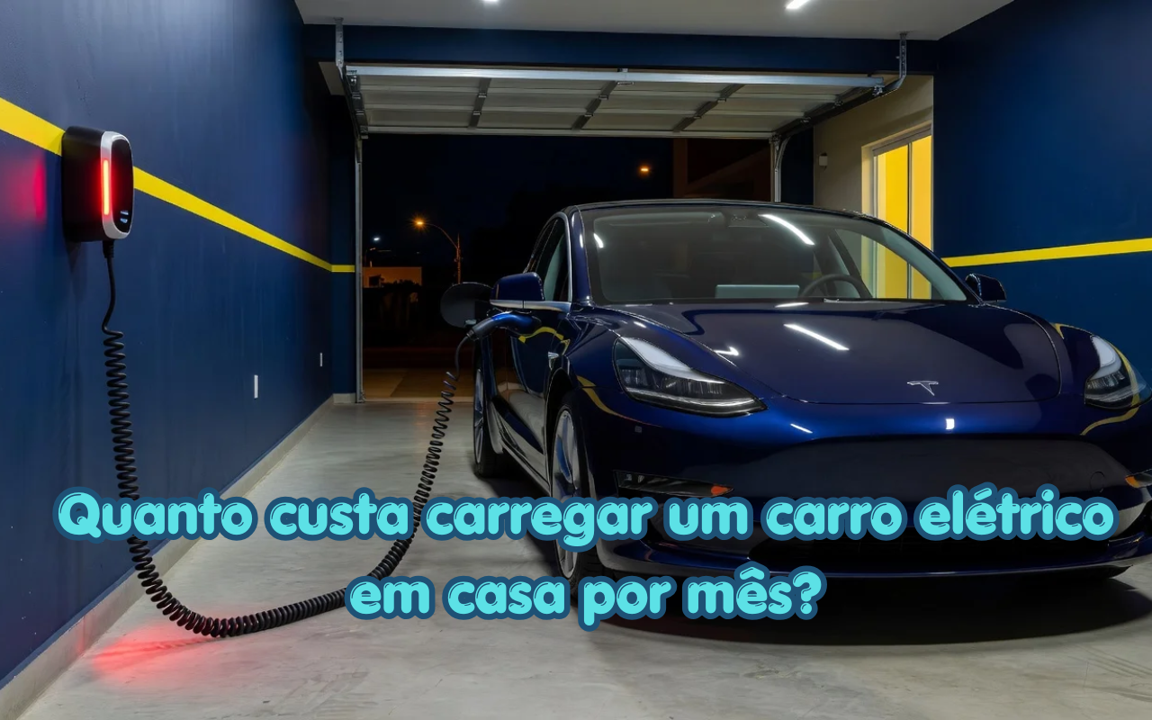 Quanto custa carregar um carro elétrico em casa por mês?